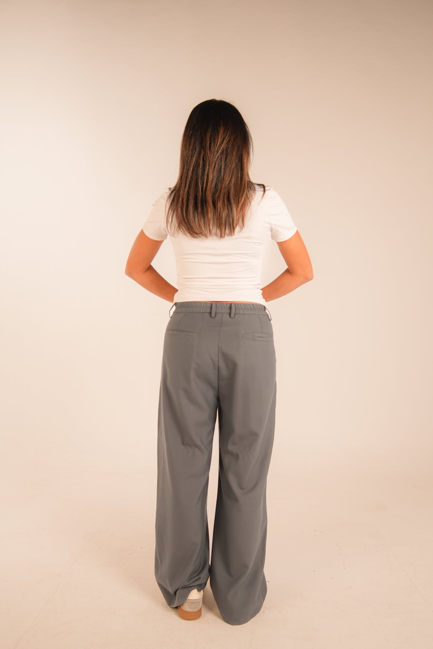 The Grey Air Pleat Trousers