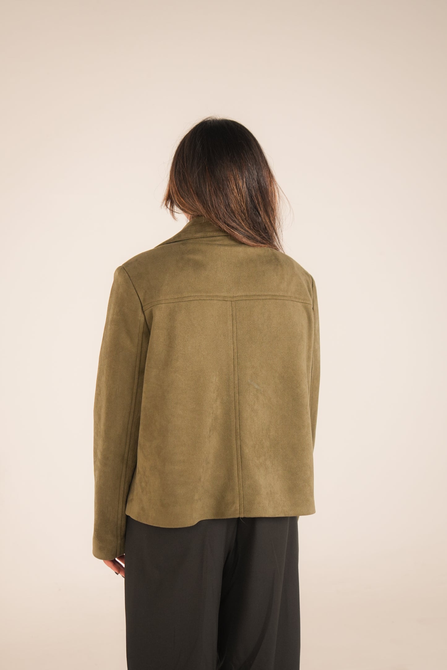 The Olive Suede Frame