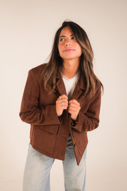 The Brown Suede Frame