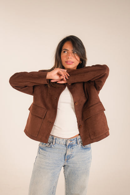 The Brown Suede Frame