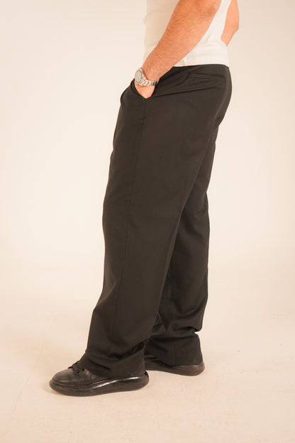 The Black Air Pleat Trousers