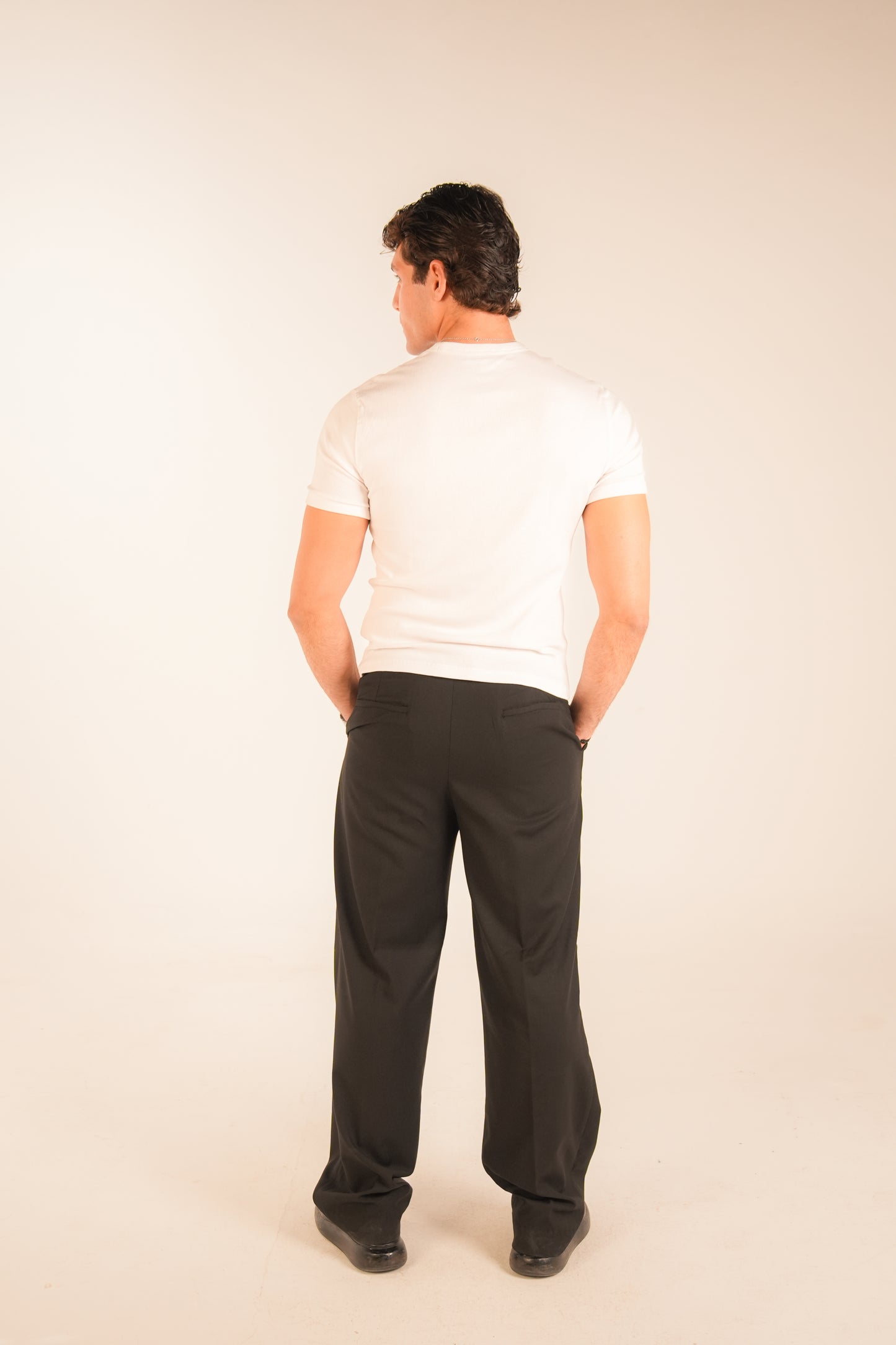 The Black Air Pleat Trousers