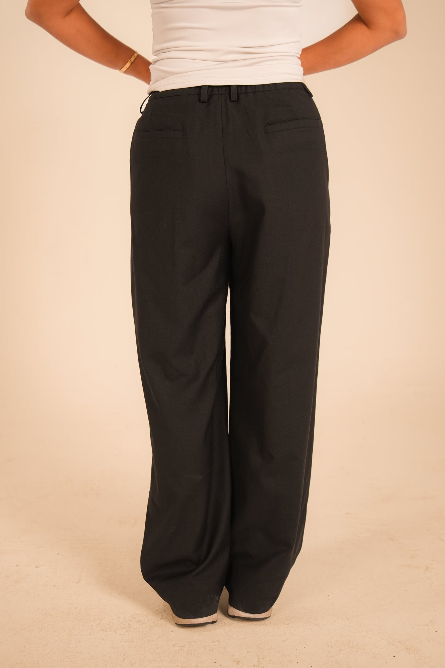 The Black Air Pleat Trousers
