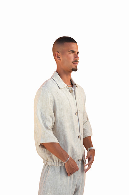 Loom Beige Overshirt