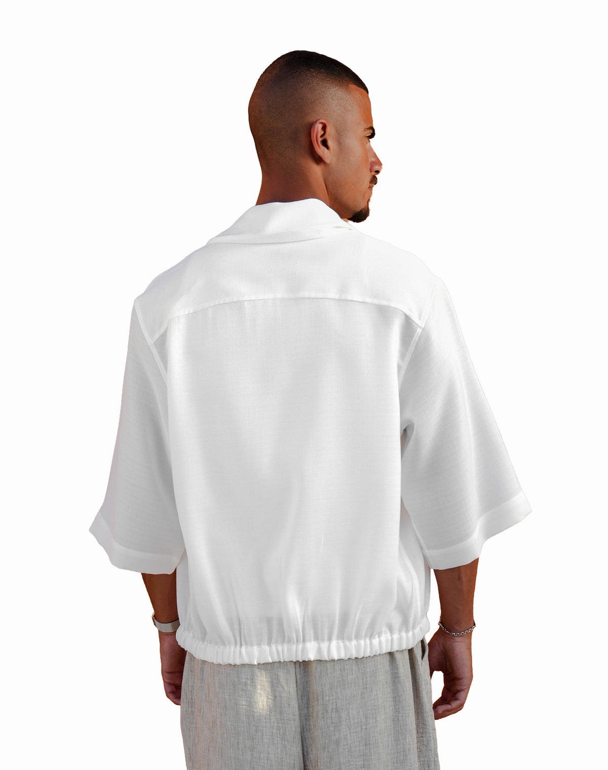 Loom White Overshirt