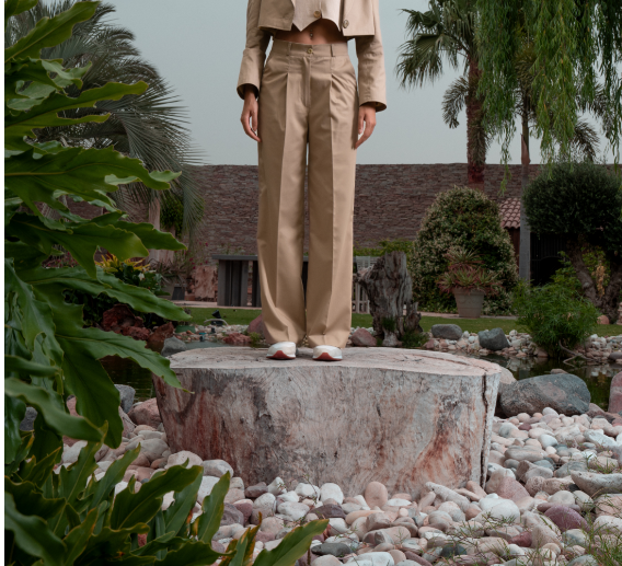 Tailored Pants - Beige