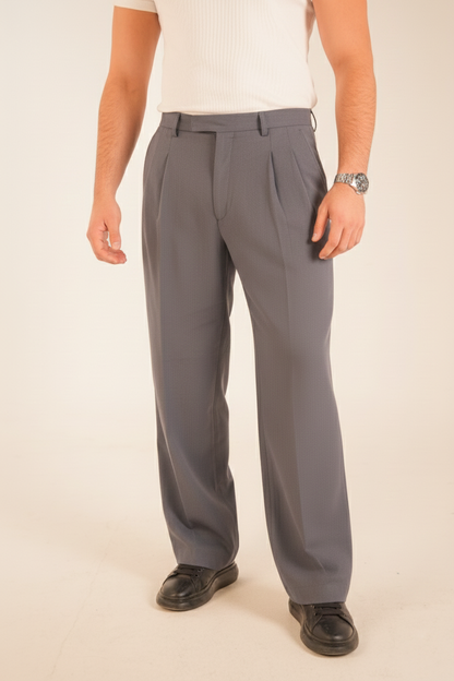 The Grey Air Pleat Trousers